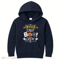 Office Staff Boo Crew Funny Halloween Matching Costume Kids Hoodie thumb 0