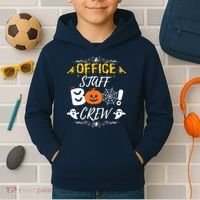 Office Staff Boo Crew Funny Halloween Matching Costume Kids Hoodie thumb 2