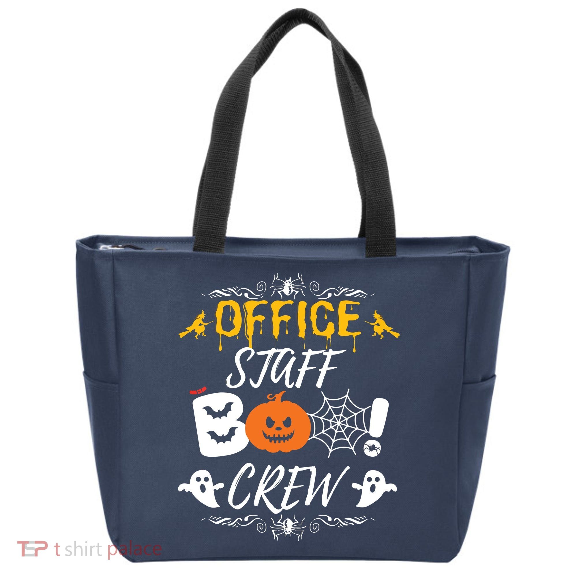 Office Staff Boo Crew Funny Halloween Matching Costume Tote Bag