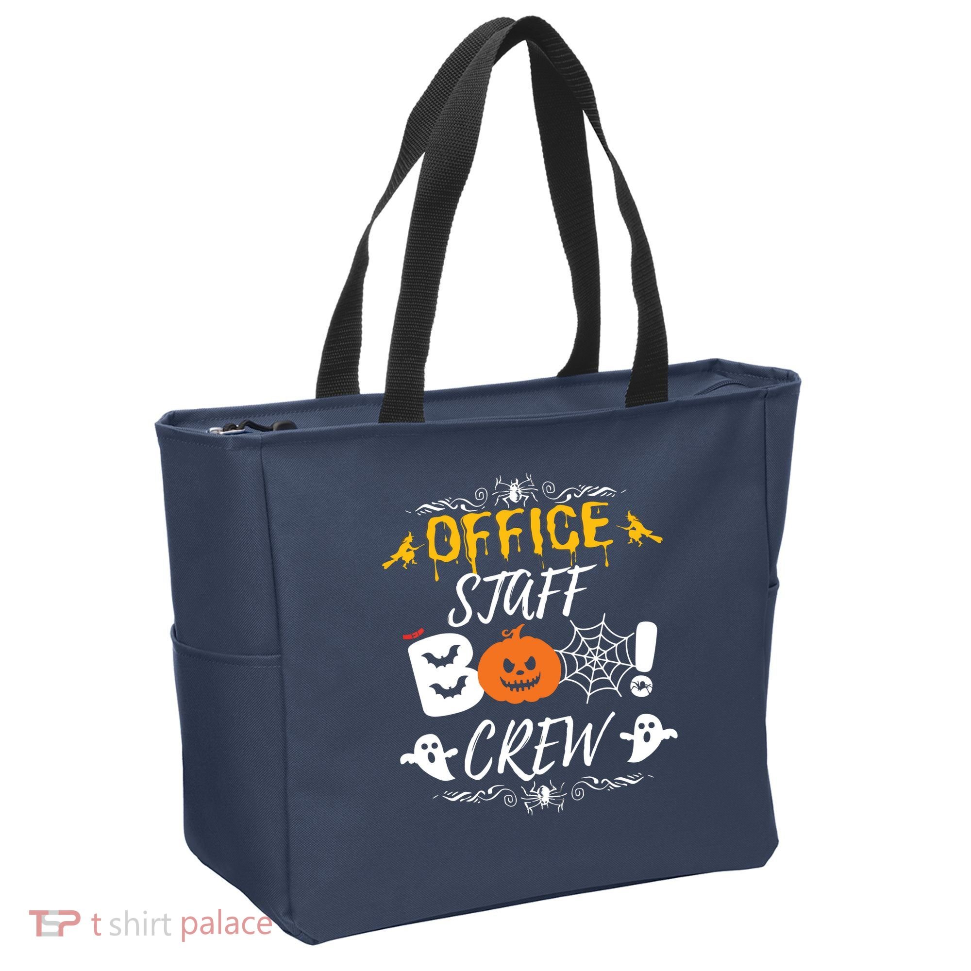 Office Staff Boo Crew Funny Halloween Matching Costume Tote Bag