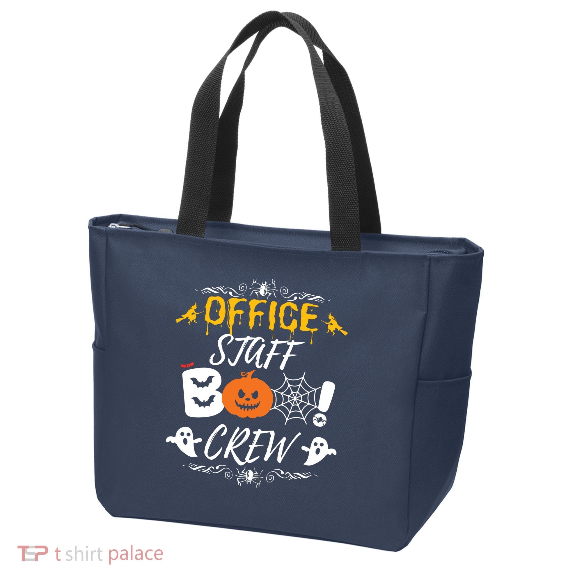 Office Staff Boo Crew Funny Halloween Matching Costume Tote Bag