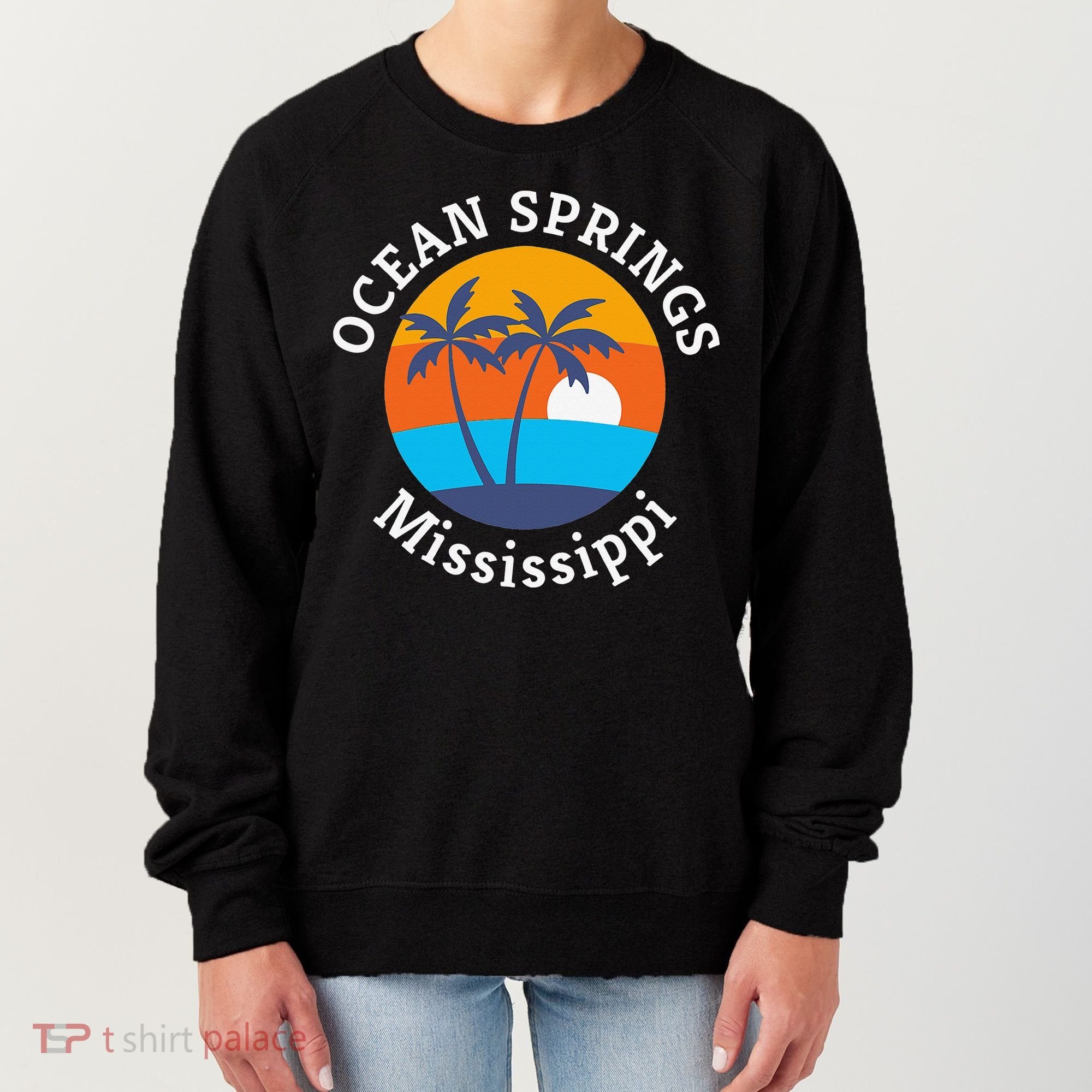Ocean Springs Beach Mississippi Summer Vacation Souvenir Women's Sweatshirt