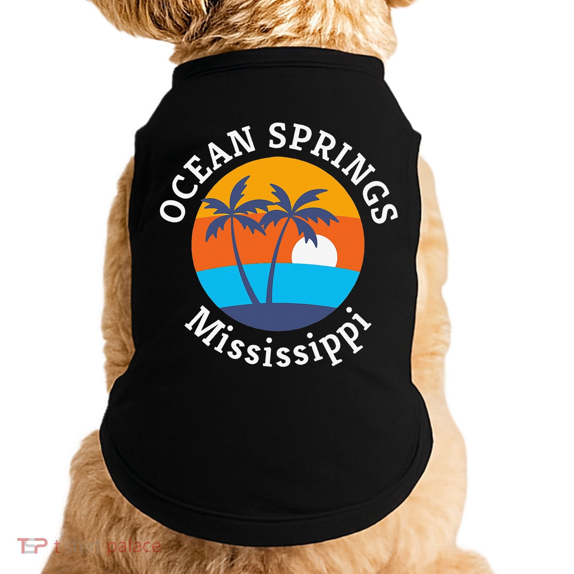 Ocean Springs Beach Mississippi Summer Vacation Souvenir Doggie Tank