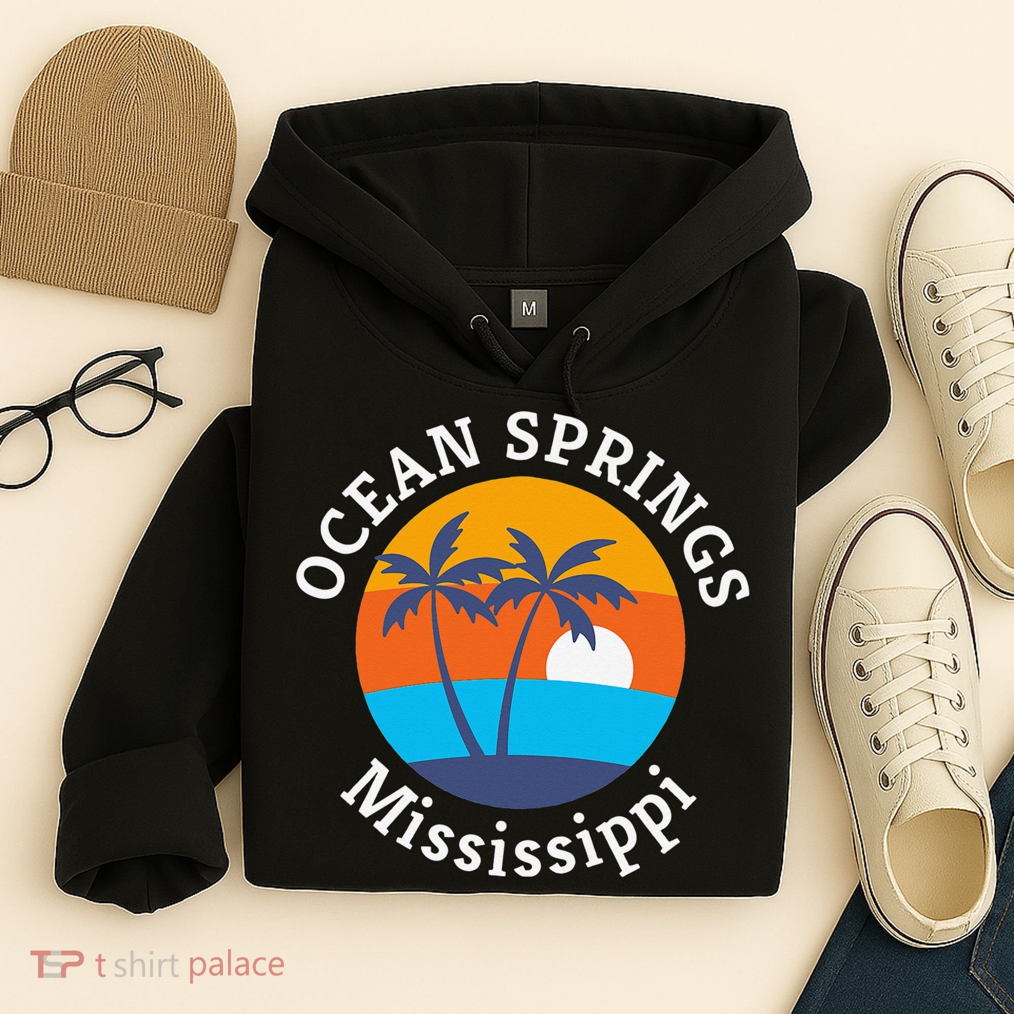 Ocean Springs Beach Mississippi Summer Vacation Souvenir Hoodie
