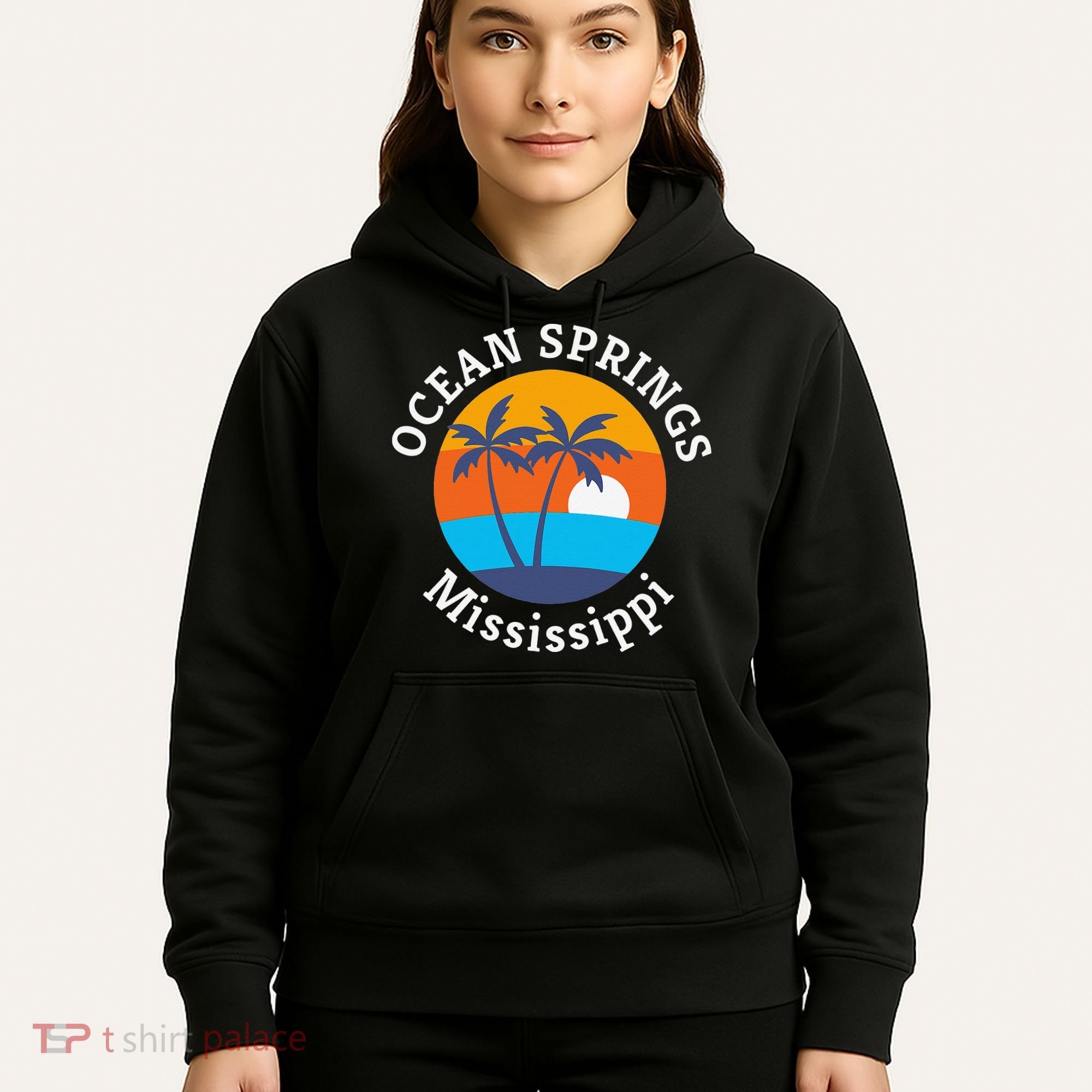 Ocean Springs Beach Mississippi Summer Vacation Souvenir Hoodie