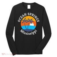 Ocean Springs Beach Mississippi Summer Vacation Souvenir Long Sleeve Shirt thumb 0