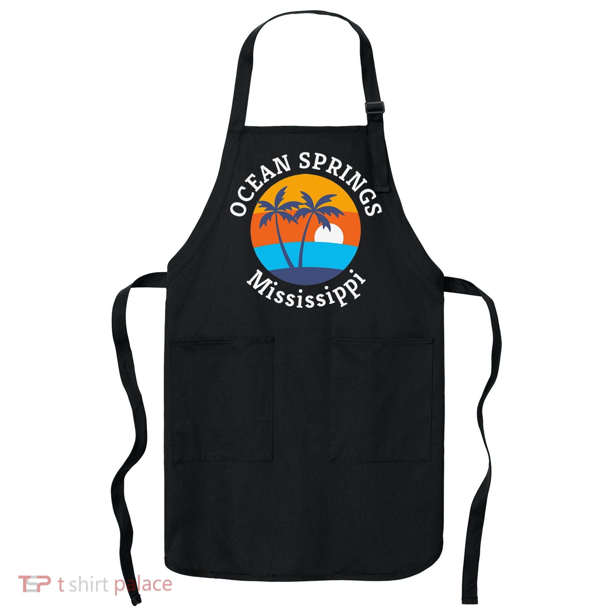 Ocean Springs Beach Mississippi Summer Vacation Souvenir Apron