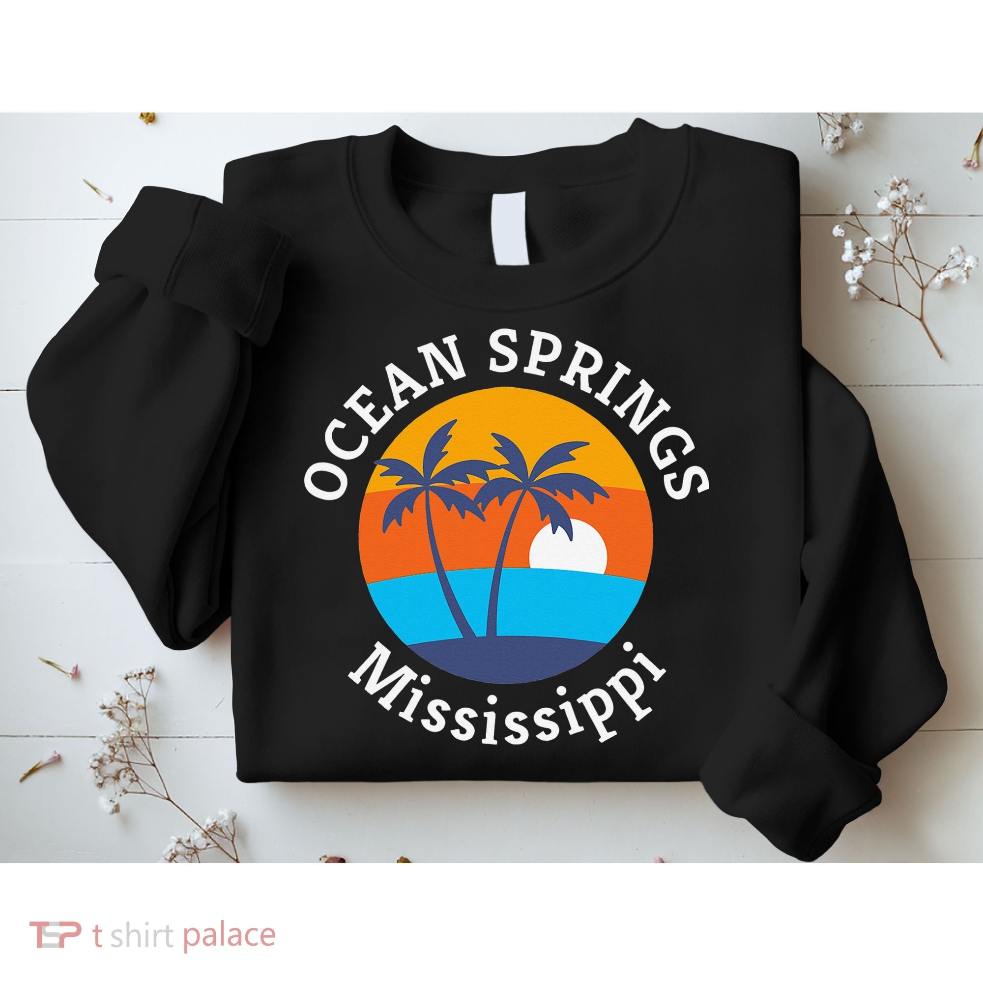 Ocean Springs Beach Mississippi Summer Vacation Souvenir Sweatshirt