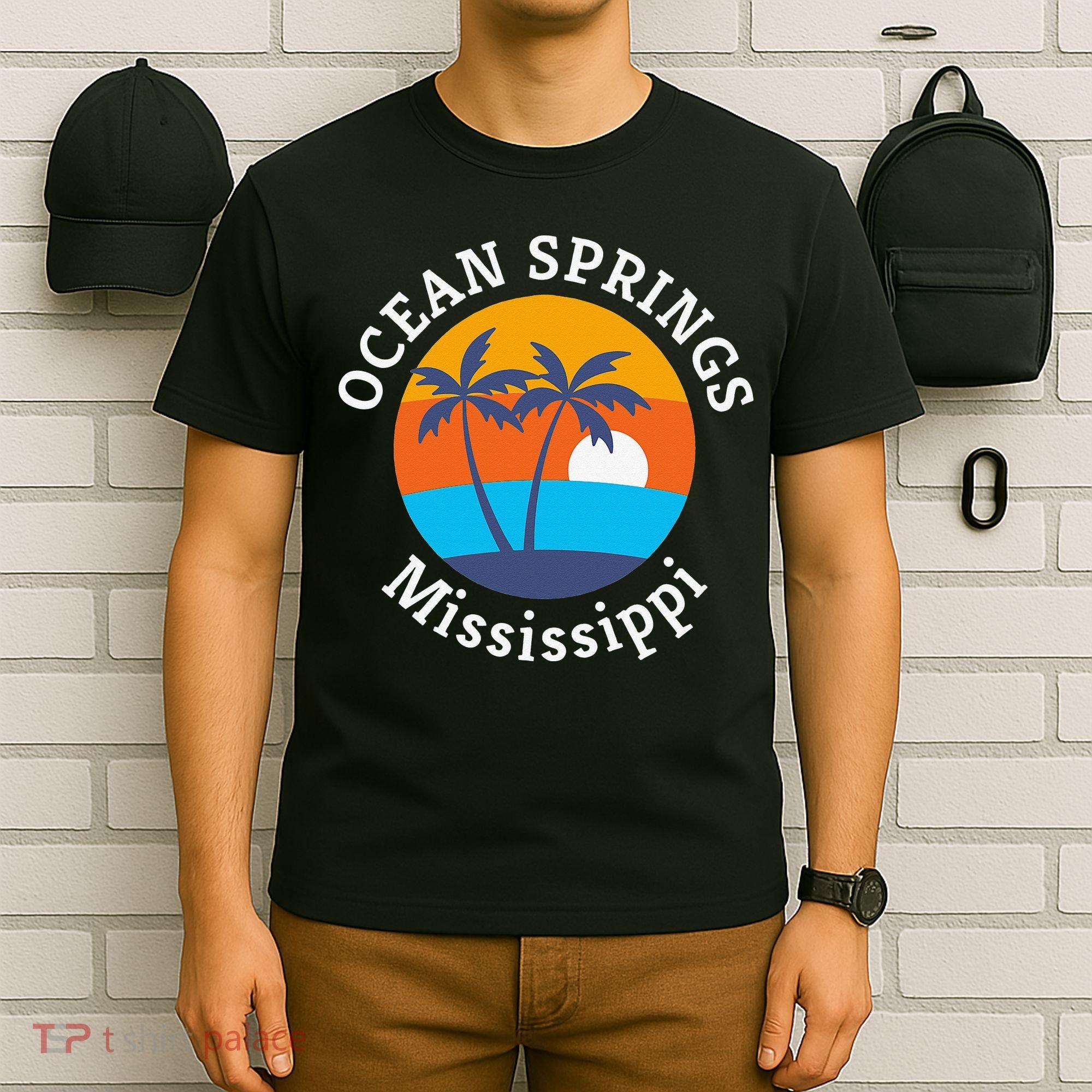 Ocean Springs Beach Mississippi Summer Vacation Souvenir T-Shirt