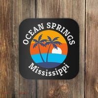 Ocean Springs Beach Mississippi Summer Vacation Souvenir Coaster thumb 0