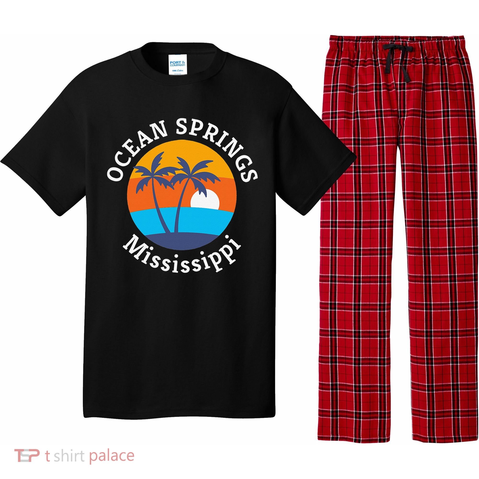 Ocean Springs Beach Mississippi Summer Vacation Souvenir Pajama Set