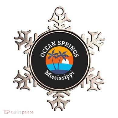 Ocean Springs Beach Mississippi Summer Vacation Souvenir Ornament