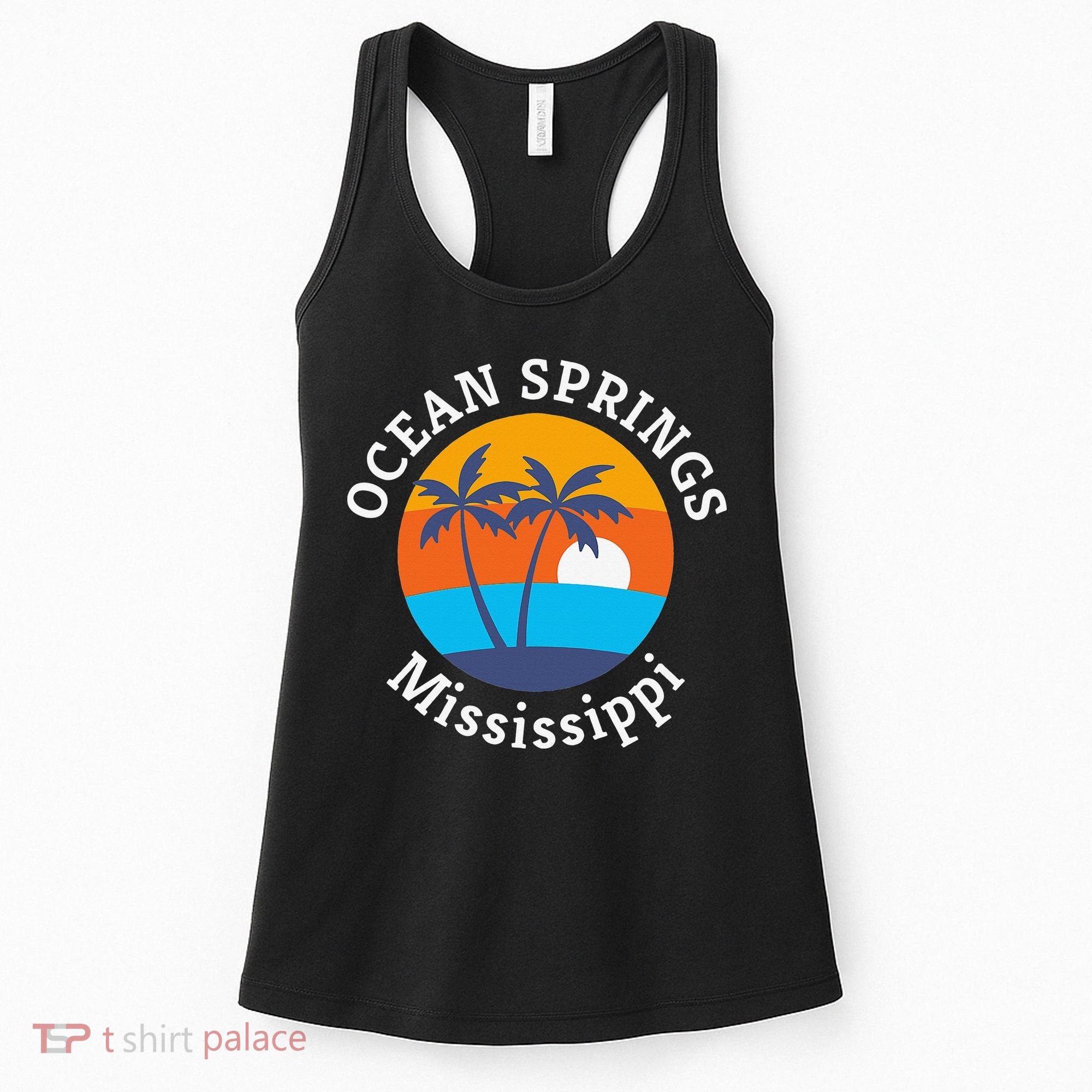Ocean Springs Beach Mississippi Summer Vacation Souvenir Women's Tank Top