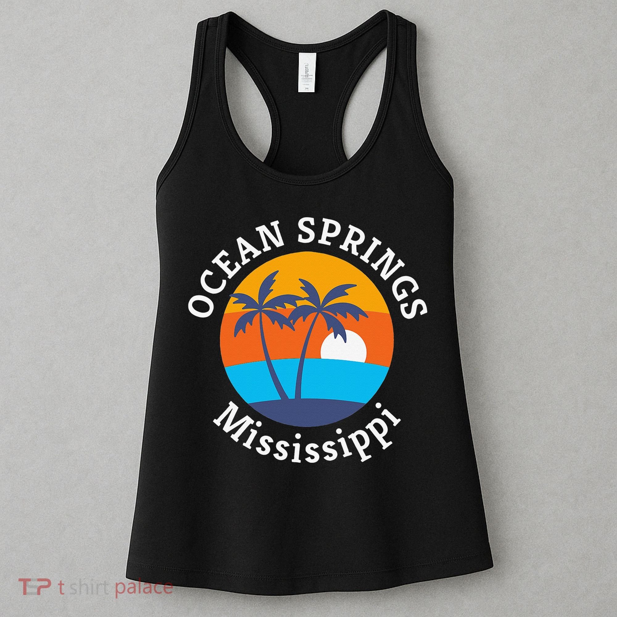 Ocean Springs Beach Mississippi Summer Vacation Souvenir Women's Tank Top