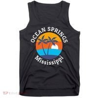 Ocean Springs Beach Mississippi Summer Vacation Souvenir Tank Top thumb 0