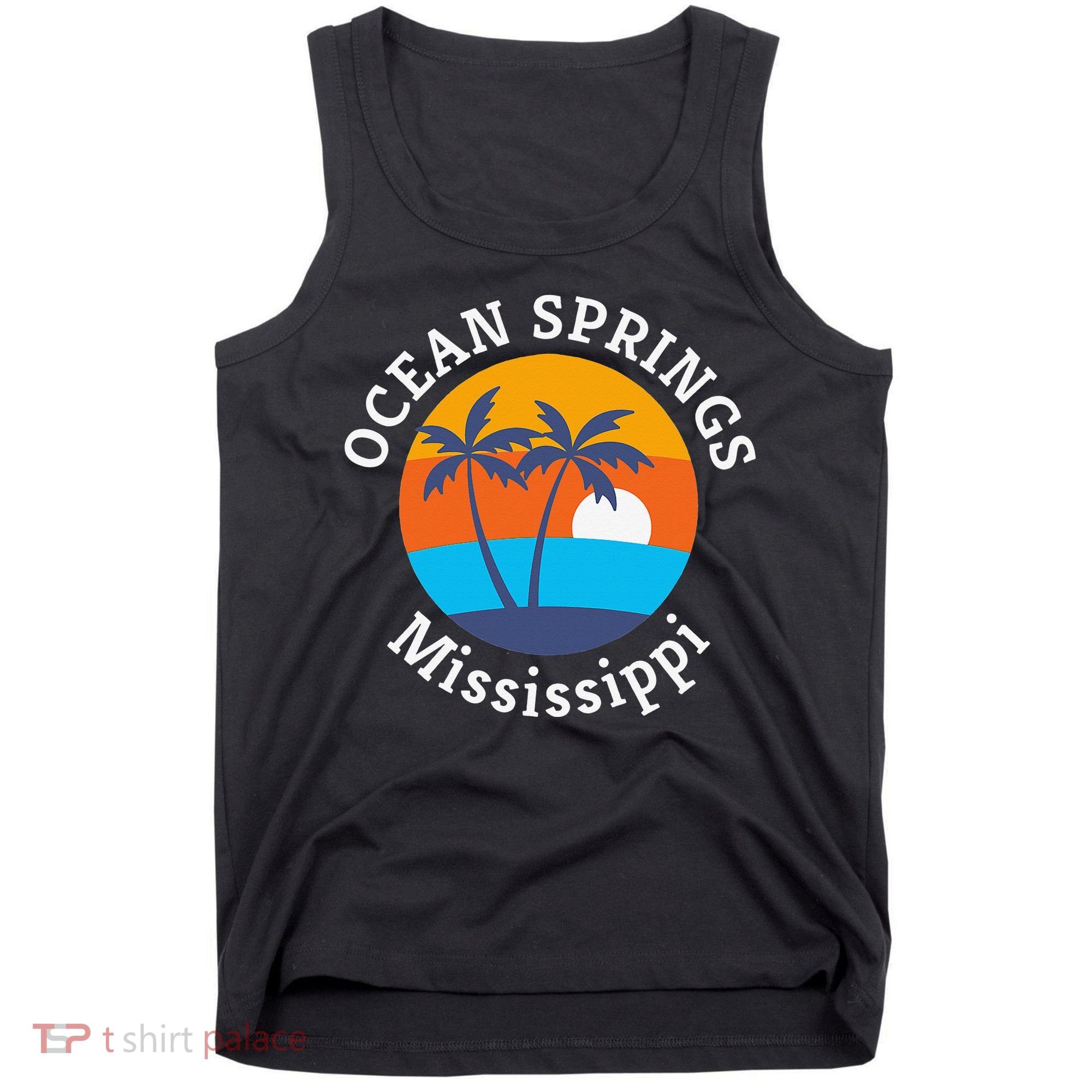 Ocean Springs Beach Mississippi Summer Vacation Souvenir Tank Top