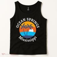 Ocean Springs Beach Mississippi Summer Vacation Souvenir Tank Top thumb 2