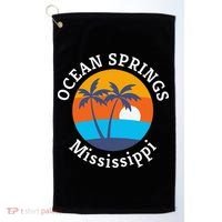 Ocean Springs Beach Mississippi Summer Vacation Souvenir Golf Towel thumb 0