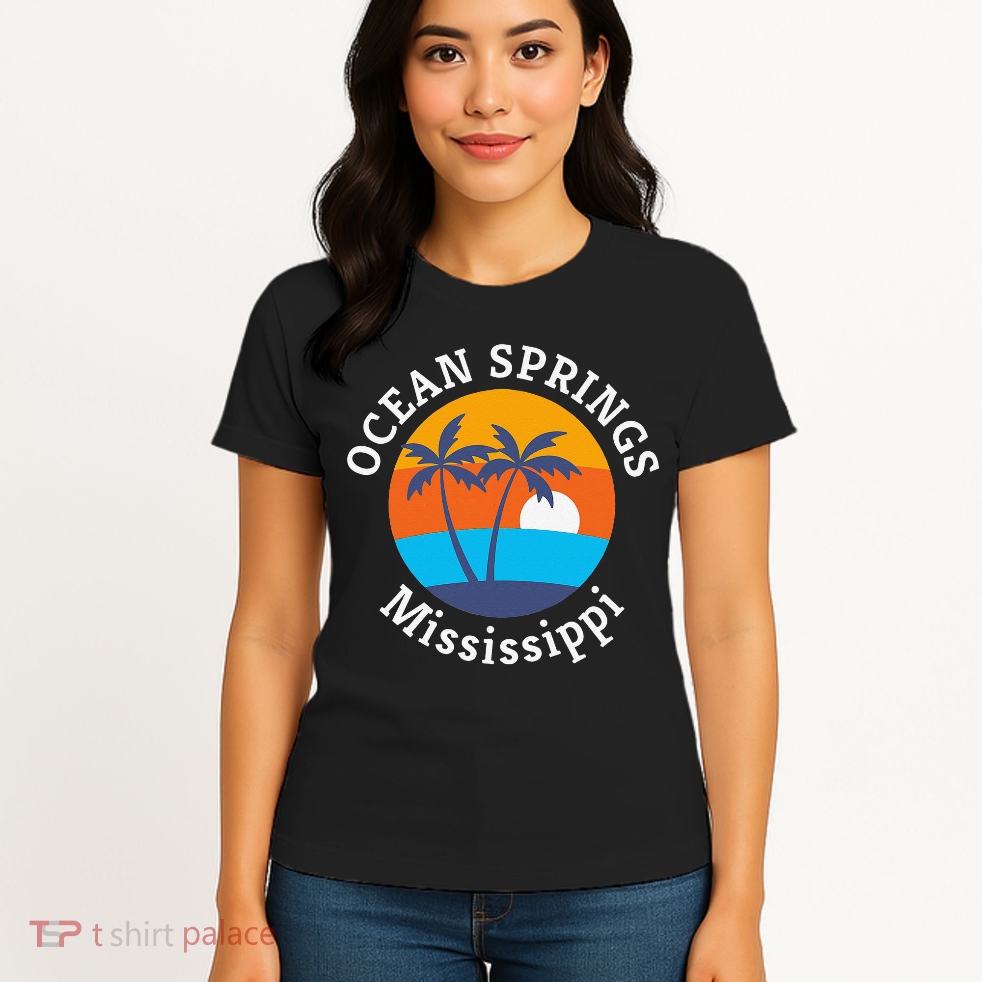 Ocean Springs Beach Mississippi Summer Vacation Souvenir Women's T-Shirt