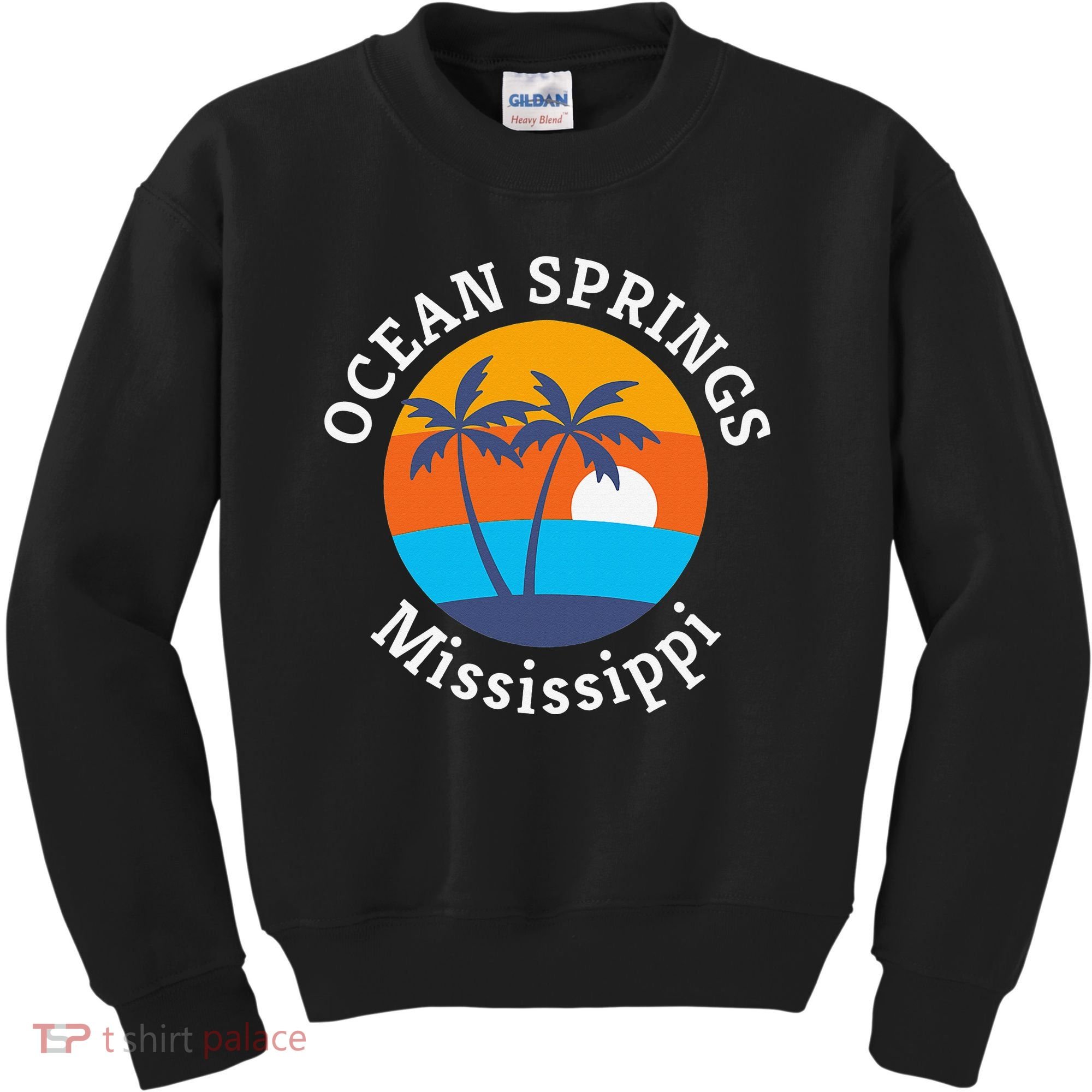 Ocean Springs Beach Mississippi Summer Vacation Souvenir Kids Sweatshirt