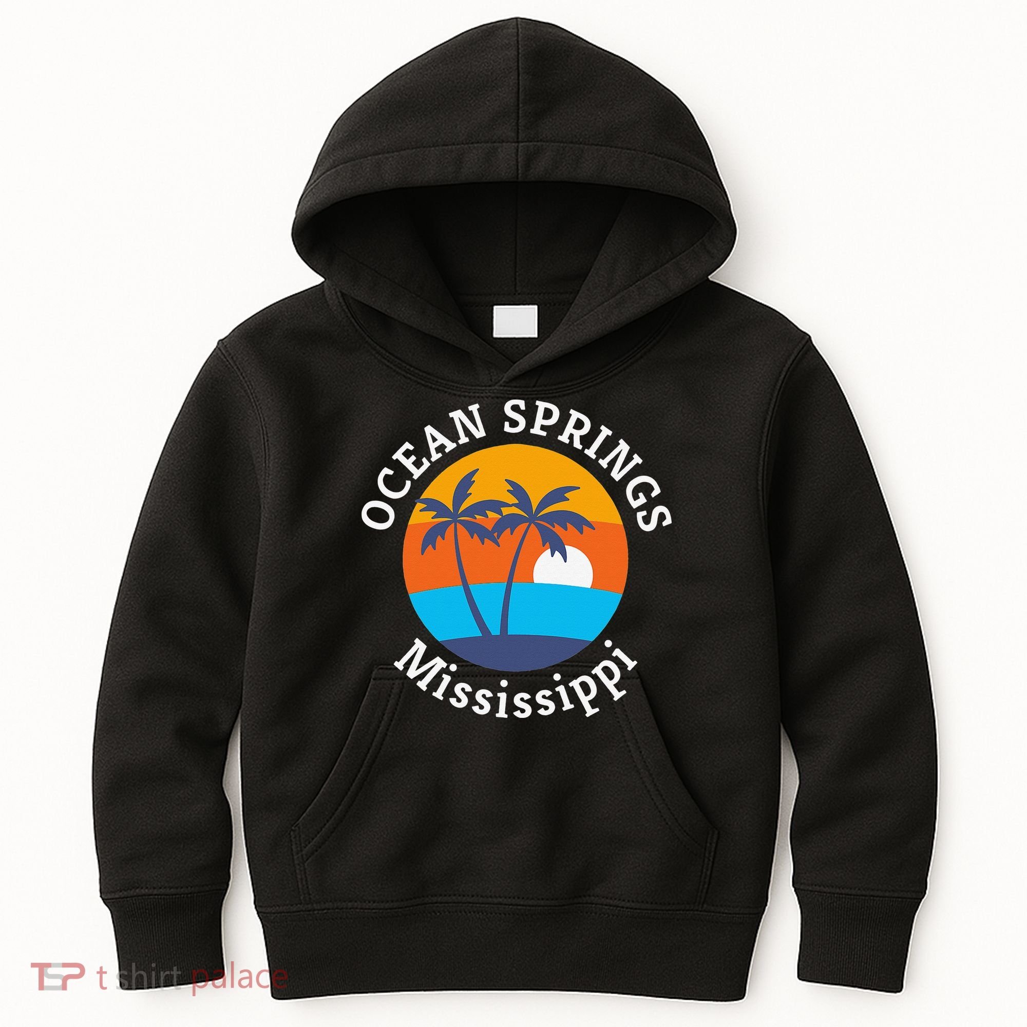 Ocean Springs Beach Mississippi Summer Vacation Souvenir Kids Hoodie