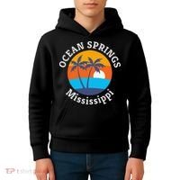 Ocean Springs Beach Mississippi Summer Vacation Souvenir Kids Hoodie thumb 4