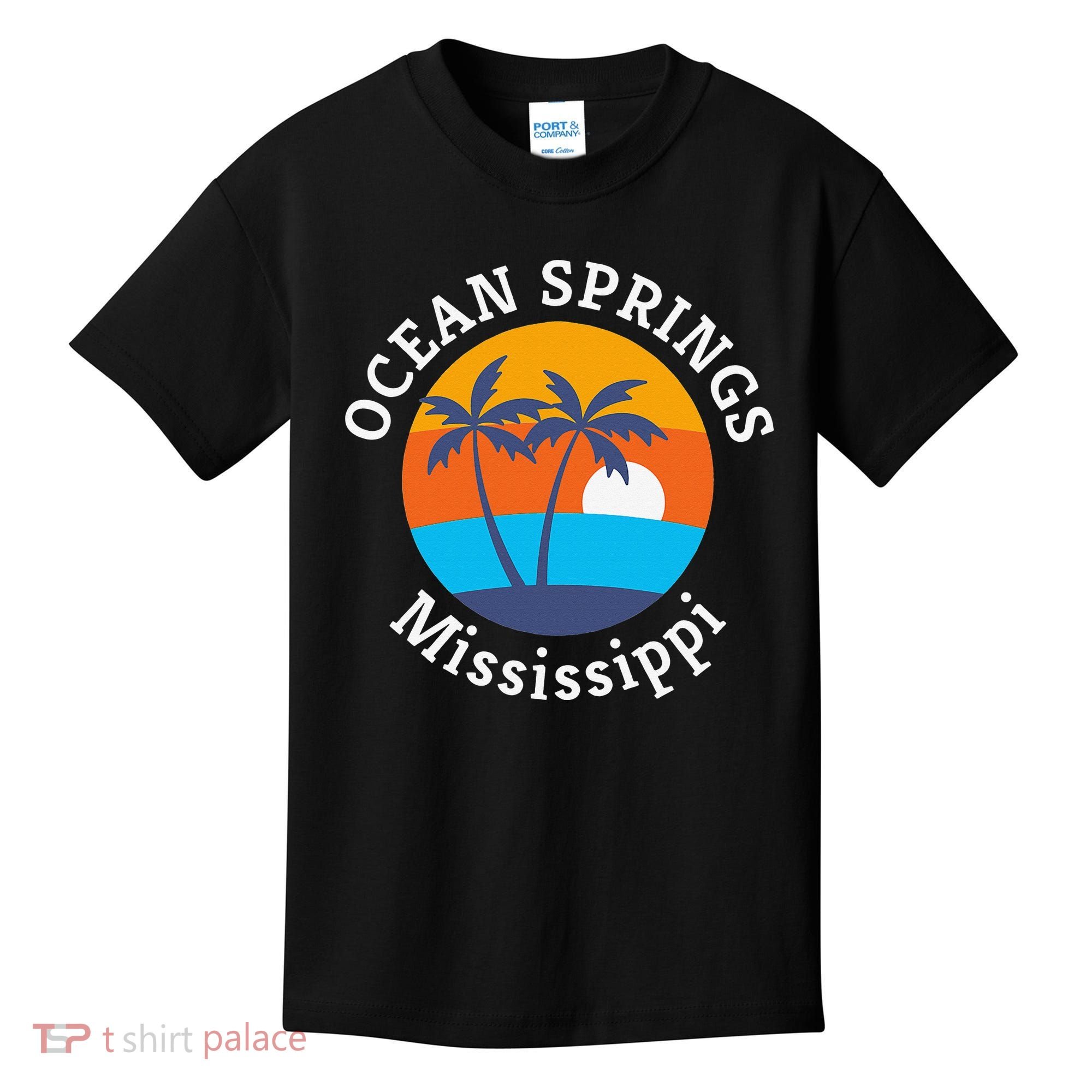 Ocean Springs Beach Mississippi Summer Vacation Souvenir Kids T-Shirt