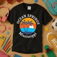 Ocean Springs Beach Mississippi Summer Vacation Souvenir Kids T-Shirt thumb 3