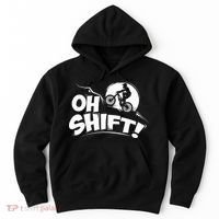 Oh Shift! Bicycle Gift For Bike Riders & Cyclists Hoodie thumb 0
