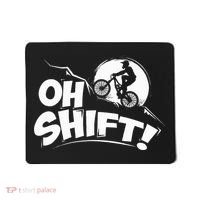 Oh Shift! Bicycle Gift For Bike Riders & Cyclists Mousepad thumb 0