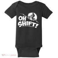 Oh Shift! Bicycle Gift For Bike Riders & Cyclists Baby Bodysuit thumb 0