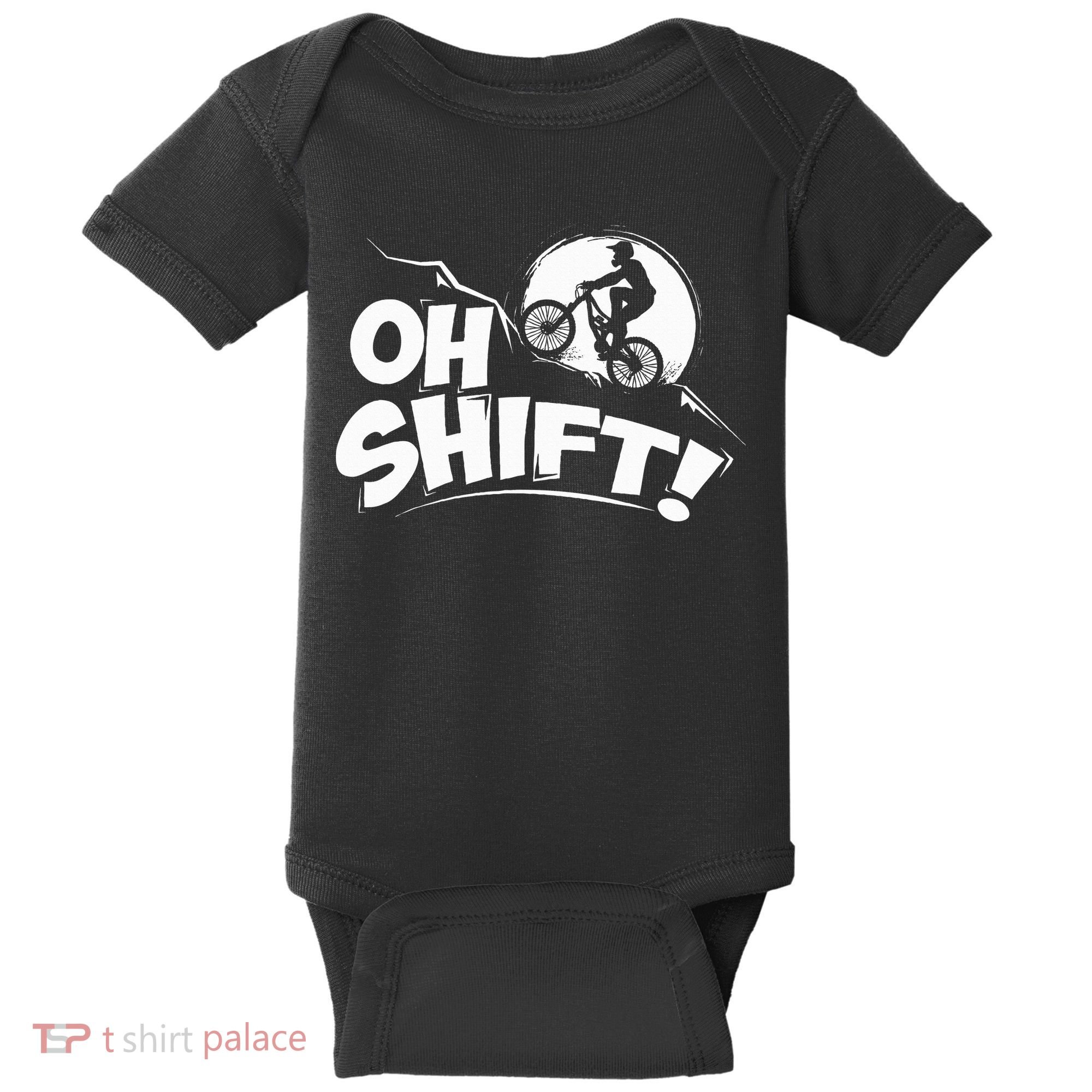 Oh Shift! Bicycle Gift For Bike Riders & Cyclists Baby Bodysuit