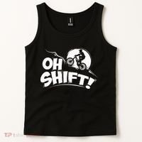 Oh Shift! Bicycle Gift For Bike Riders & Cyclists Tank Top thumb 2
