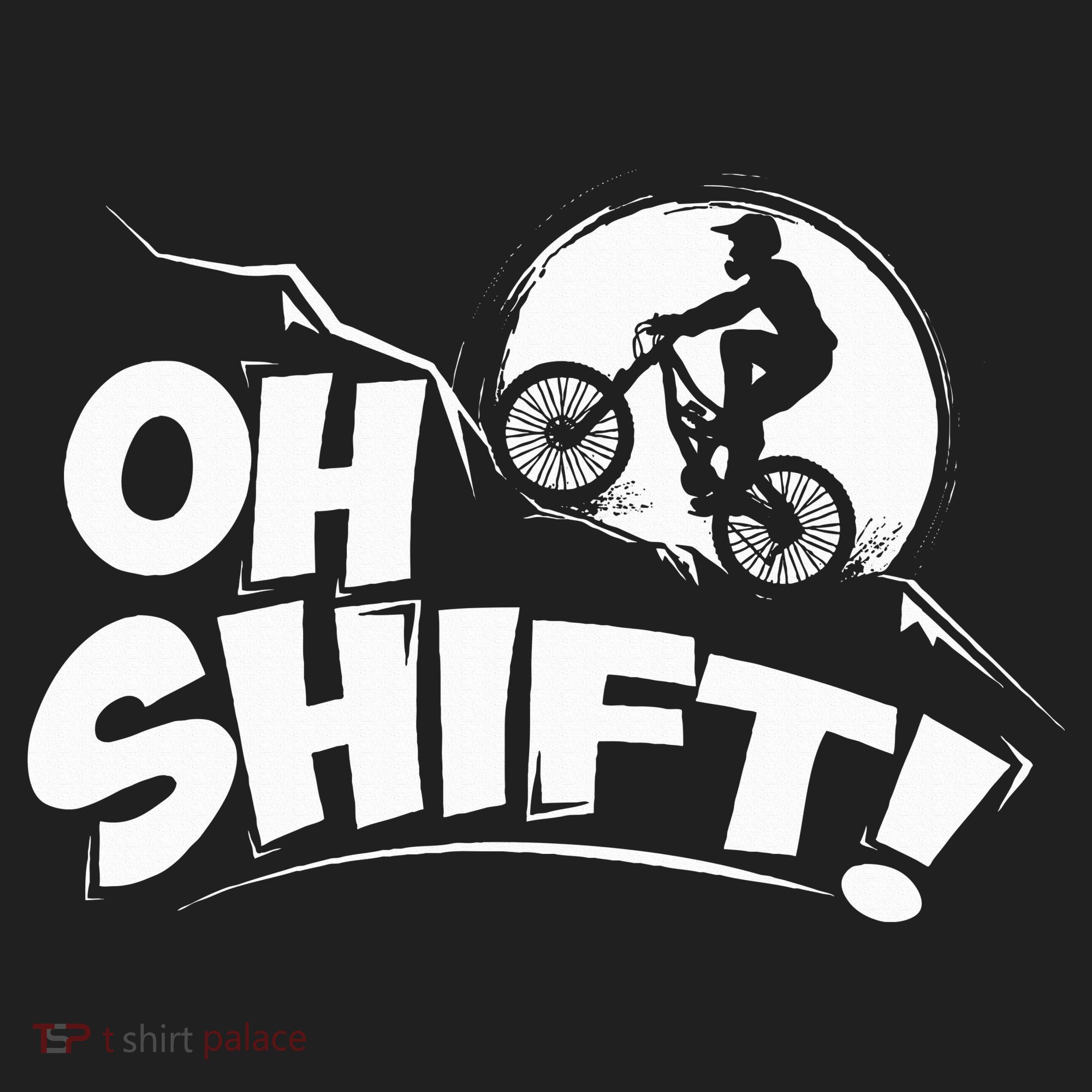 Oh Shift! Bicycle Gift For Bike Riders & Cyclists Golf Towel