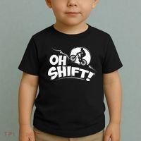 Oh Shift! Bicycle Gift For Bike Riders & Cyclists Toddler T-Shirt thumb 2