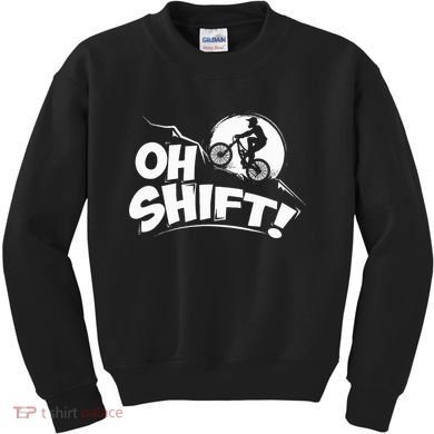 Oh Shift! Bicycle Gift For Bike Riders & Cyclists Kids Sweatshirt