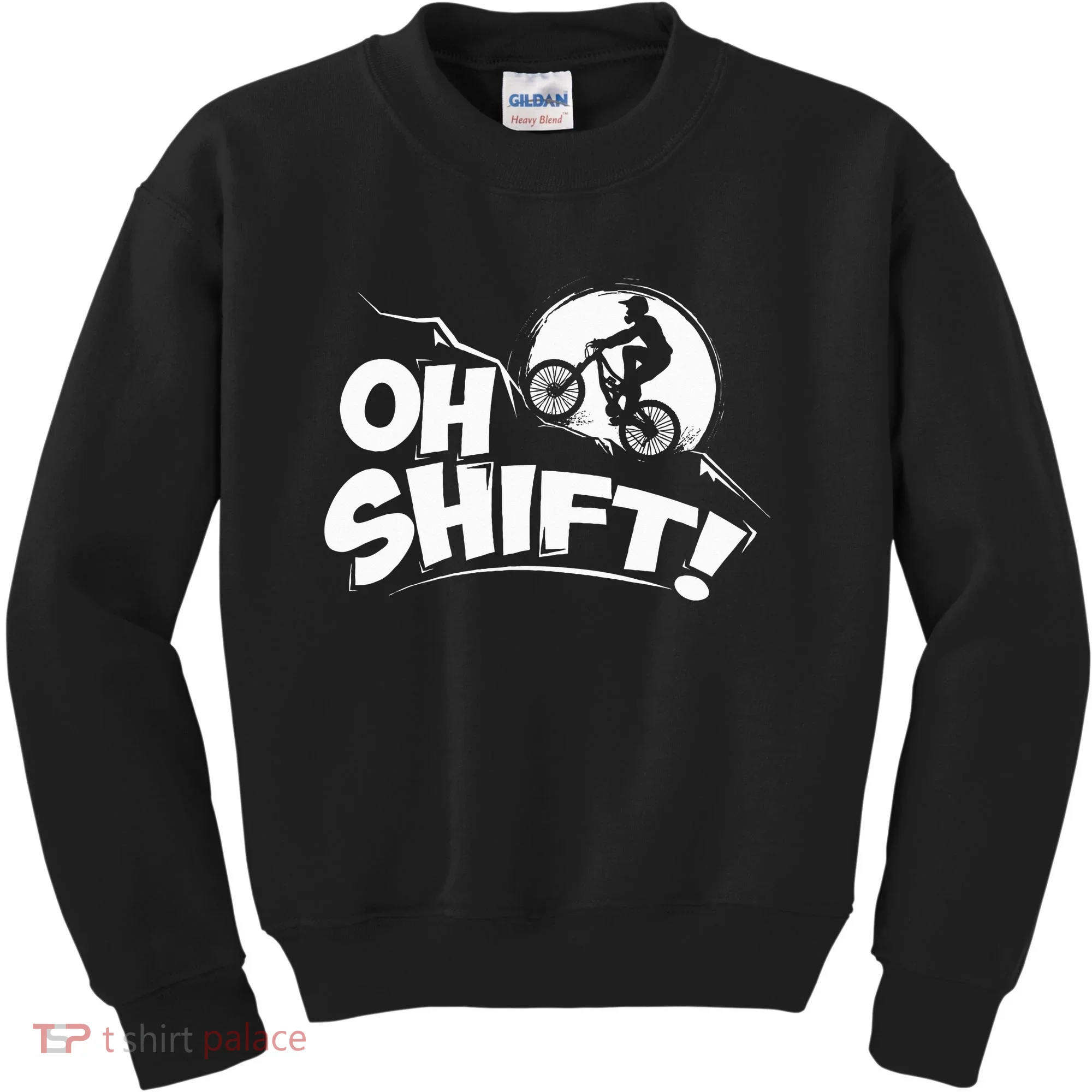 Oh Shift! Bicycle Gift For Bike Riders & Cyclists Kids Sweatshirt