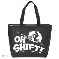 Oh Shift! Bicycle Gift For Bike Riders & Cyclists Tote Bag thumb 0