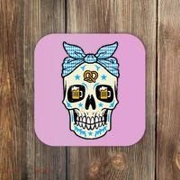 Oktoberfest Skull Bandana German Bavarian Festival Mom Coaster thumb 0