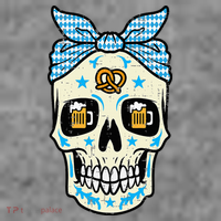 Oktoberfest Skull Bandana German Bavarian Festival Mom Toddler Hoodie thumb 2