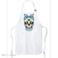 Oktoberfest Skull Bandana German Bavarian Festival Mom Apron thumb 0