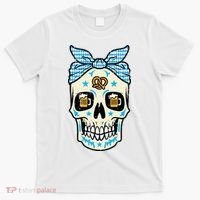 Oktoberfest Skull Bandana German Bavarian Festival Mom T-Shirt thumb 0