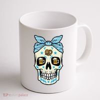 Oktoberfest Skull Bandana German Bavarian Festival Mom Coffee Mug thumb 1