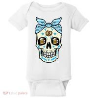 Oktoberfest Skull Bandana German Bavarian Festival Mom Baby Bodysuit thumb 0