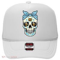 Oktoberfest Skull Bandana German Bavarian Festival Mom Hat thumb 0