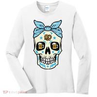 Oktoberfest Skull Bandana German Bavarian Festival Mom Women's Long Sleeve Shirt thumb 0