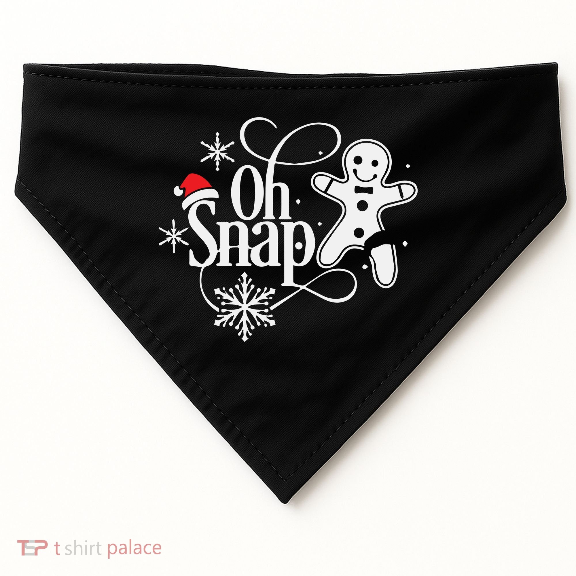 Oh Snap Christmas Christmas Shirt USA-Made Doggie Bandana
