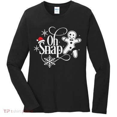 Oh Snap Christmas Christmas Shirt Women's Long Sleeve Shirt
