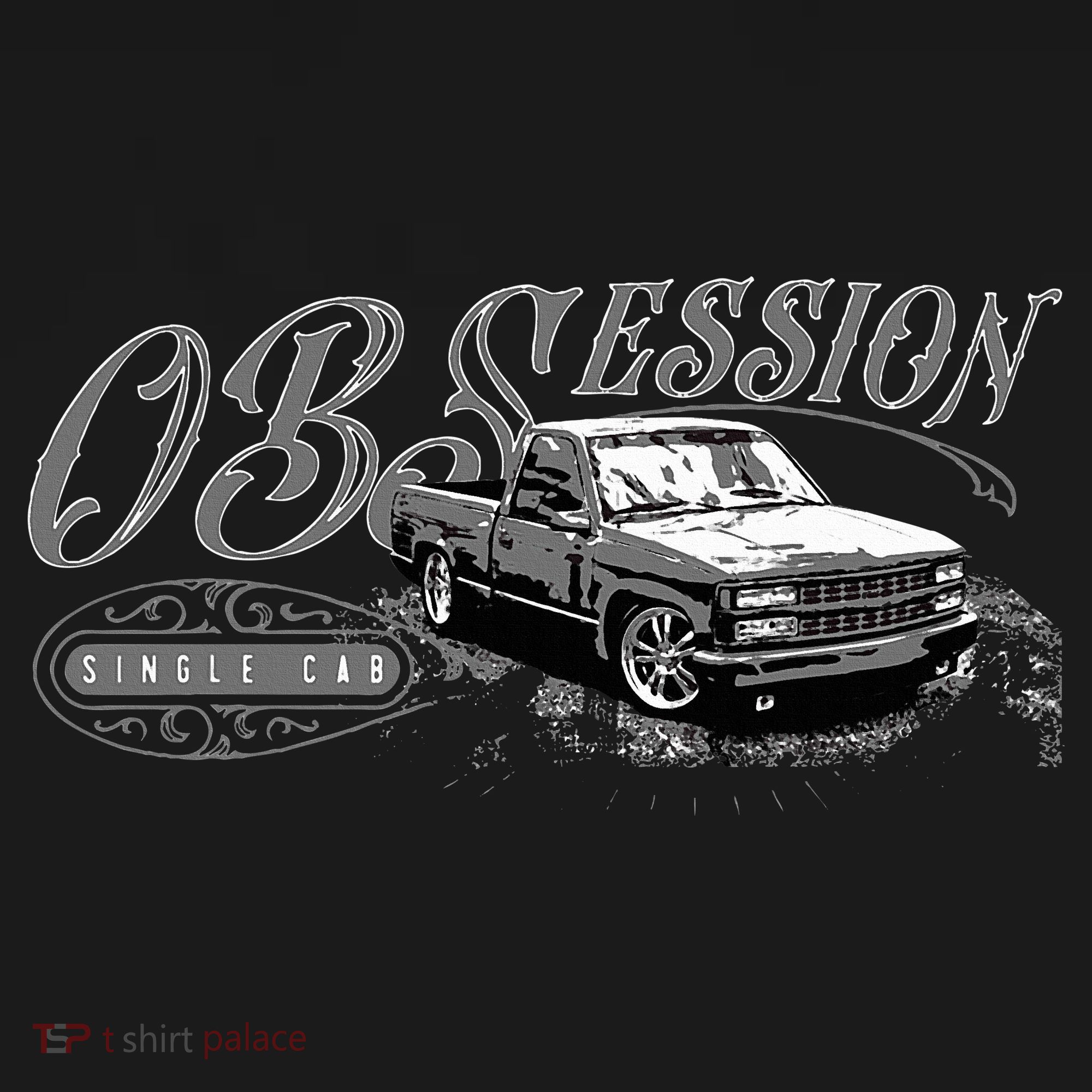 Obs Single Cab Truck Old Body Style Retro Vintage Ck Truck T-Shirt