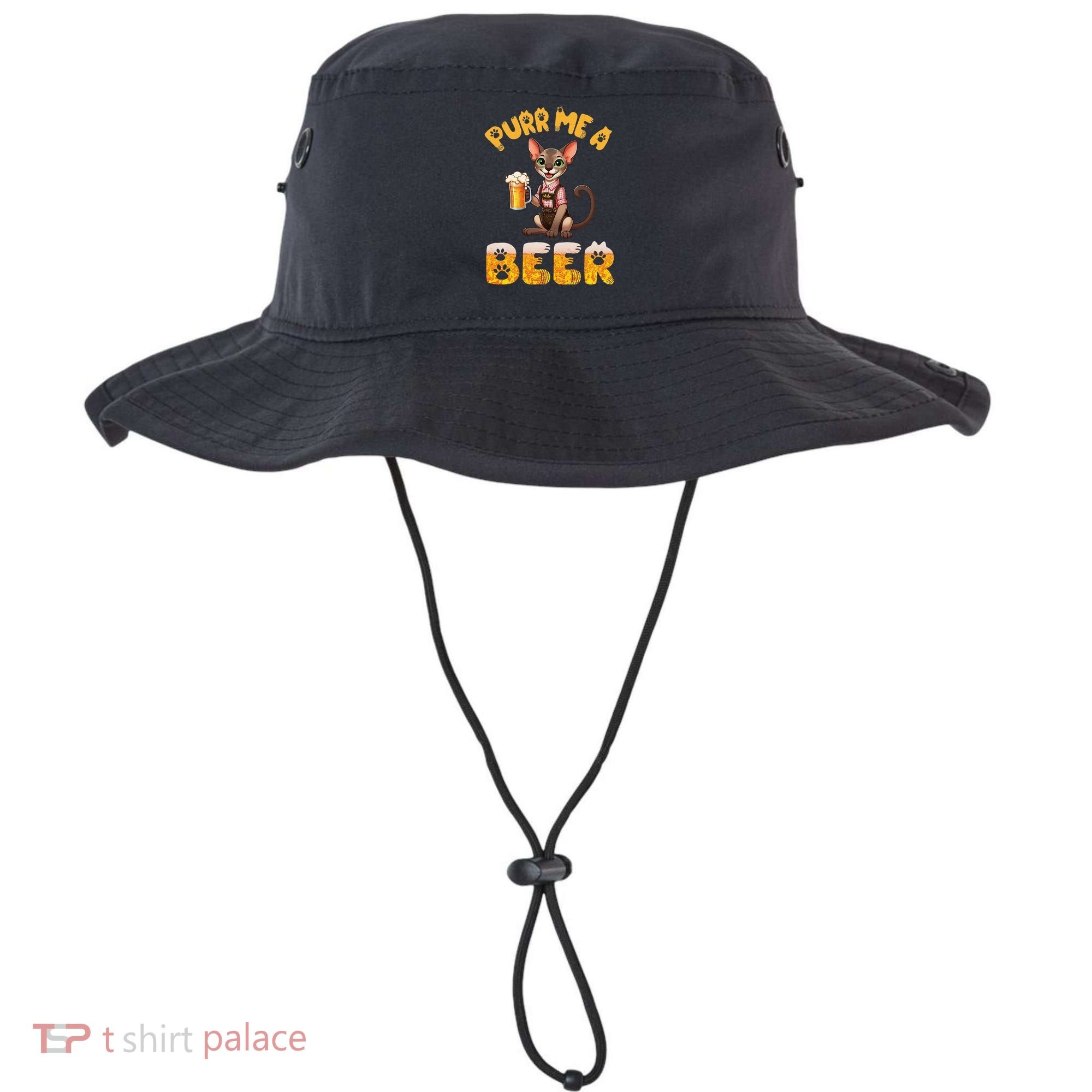 Oriental Shorthair Cat Bavarian Drinking Beer Purr Me A Beer Bucket Hat